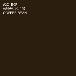 #2C1E0F - Coffee Bean Color Image